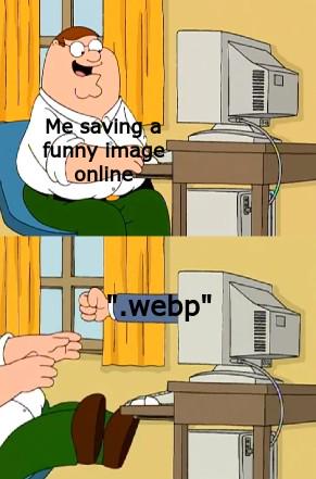 WebP image format meme