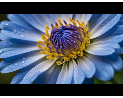 Blue Flower with resize handling fit with black bars