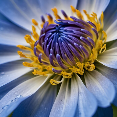 Blue Flower with resize handling fill